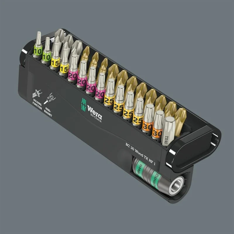 Wera 05057436001 Bit-Check 30 Wood Tx Hf 1, 30 Pieces - Image 6