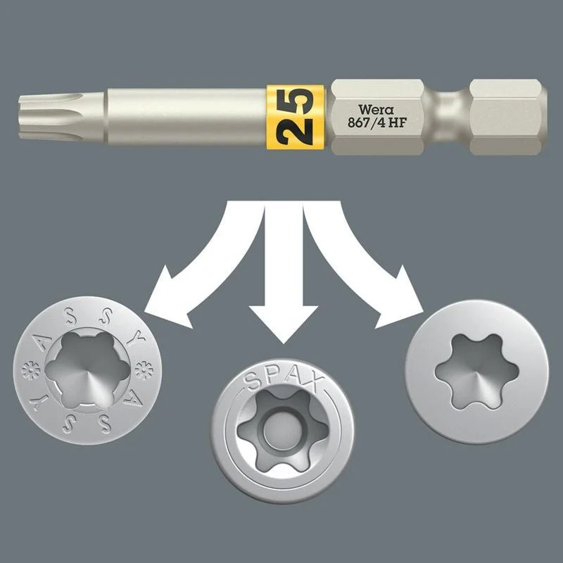 Wera 05060510001 867/4 Torx Hf Bits With Holding Function, Tx 30 X 50 Mm - Image 5