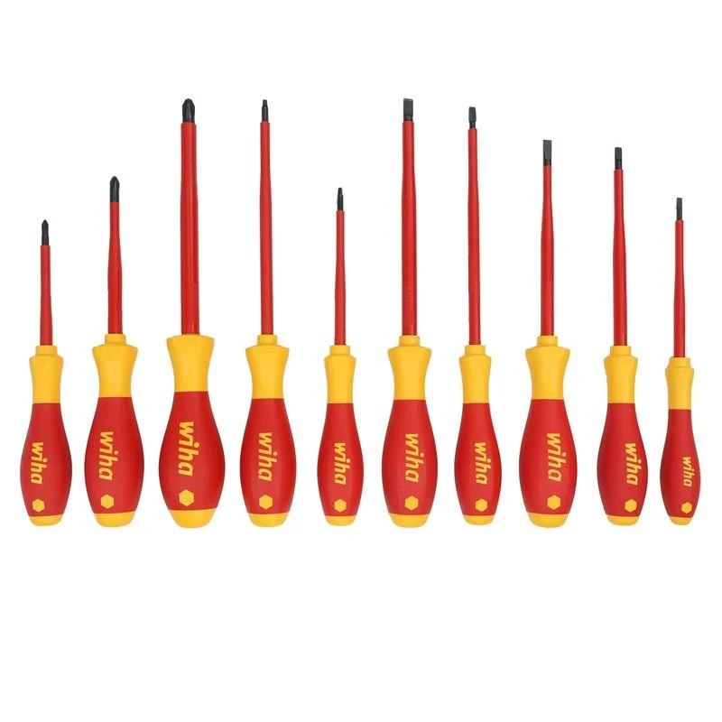 WIHA 32080 10 PIECE INSULATED SOFTFINISH CUSHION GRIP SCREWDRIVER TRAY SET - Image 3