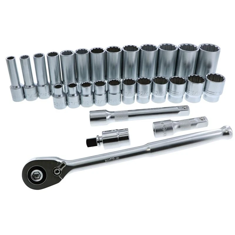 WIHA 33896 28 Piece 1/2†Drive Professional Standard and Deep Socket Tray Set - SAE - Image 2