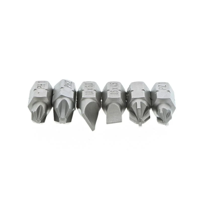 Wiha 6-in-1 Stubby Bit Holder Slotted Phillips Pozidriv Set