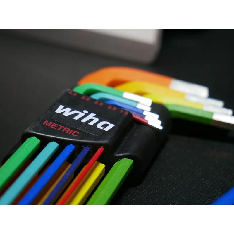 WIHA-66980 9 Piece Ball End Color Coded Hex L-Key Set - Metric - Image 3