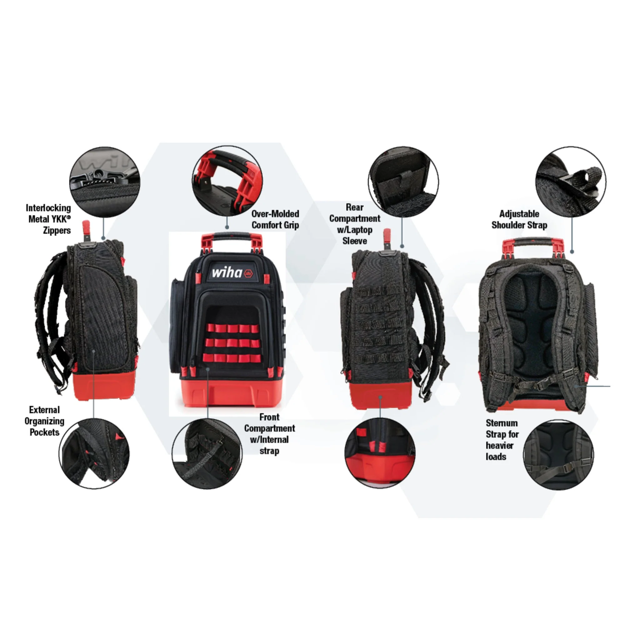 WIHA 91872 59 PIECE MASTER ELECTRICIAN'S INSULATED TOOL KIT IN HEAVY DUTY BACKPACK - Image 7