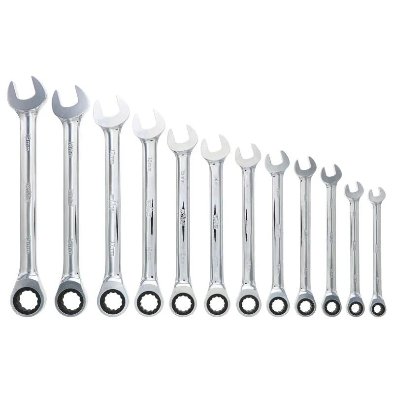 Wiha Combination Metric Ratchet Wrenches 12 Piece Set - Image 4