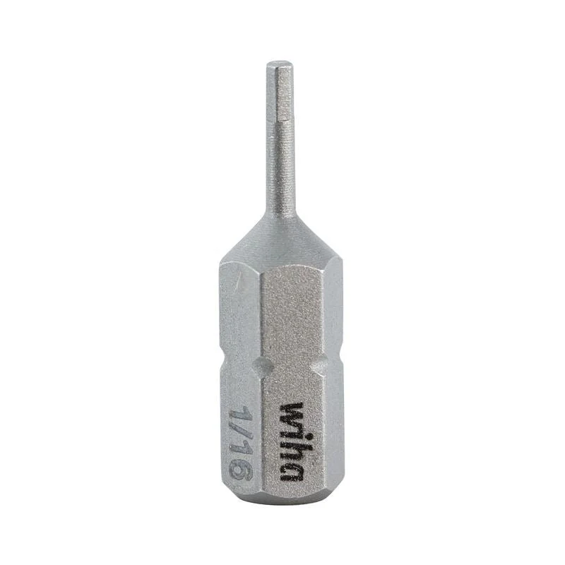 Wiha Hex Inch Insert Bit 1/16 x 25mm Pack of 10 Bits - Image 2