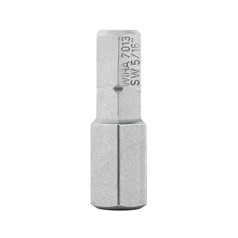 Wiha Hex Inch Insert Bit 5/16 x 25mm Pack of 10 Bits - Image 2