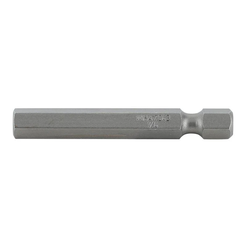 Wiha Hex Inch Power Bit 1/4 x 50mm Pack of 10 Bits