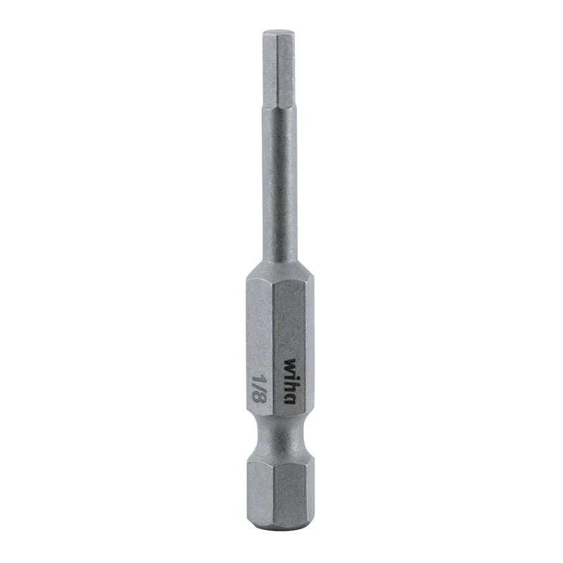 Wiha Hex Inch Power Bit 1/8 x 50mm Pack of 10 Bits - Image 2