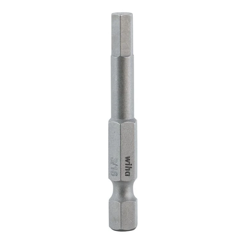 Wiha Hex Inch Power Bit 3/16 x 50mm Pack of 10 Bits - Image 2