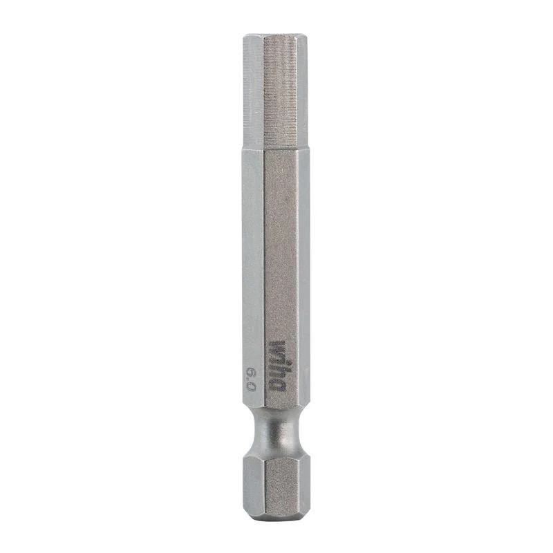 Wiha Hex Metric Power Bit 6.0 x 50mm Pack of 10 Bits - Image 2