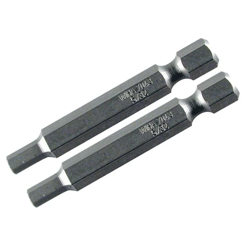 Wiha Hex Metric Power Bit 8.0 x 50mm Pack of 2 Bits