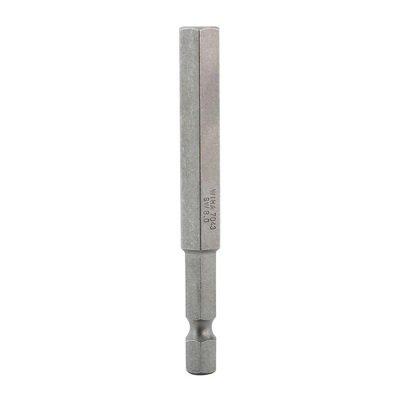 Wiha Hex Metric Power Bit 8.0 x 70mm Pack of 10 Bits