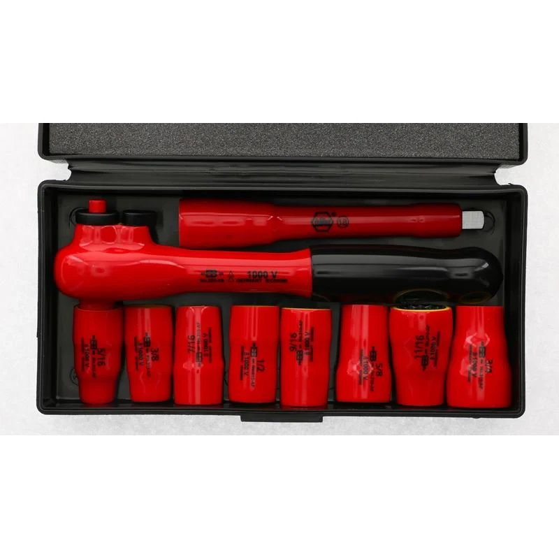 Wiha Insulated 3/8in Drive Socket 10 Piece Inch Set - Image 3