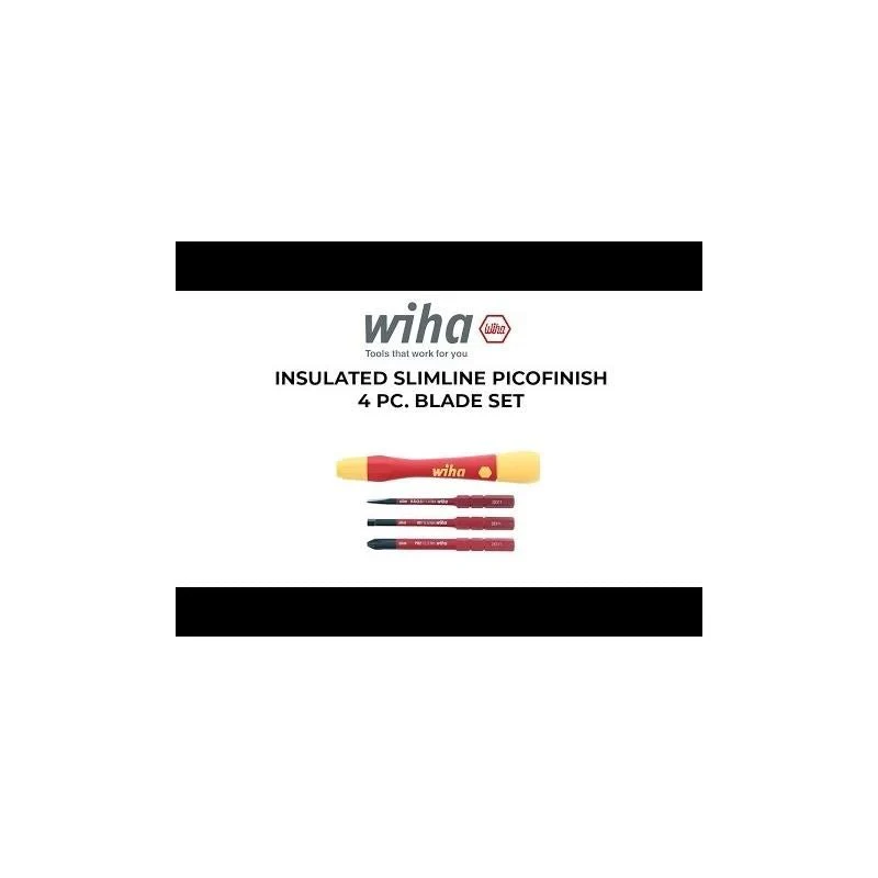 Wiha Insulated SlimLine Picofinish 4 pc. Blade Set - Image 2