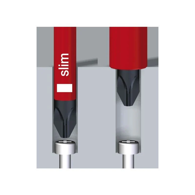 Wiha Insulated SlimLine Slotted, Phillips, Square and Xeno Screwdrivers 11 Piece Set - Image 4