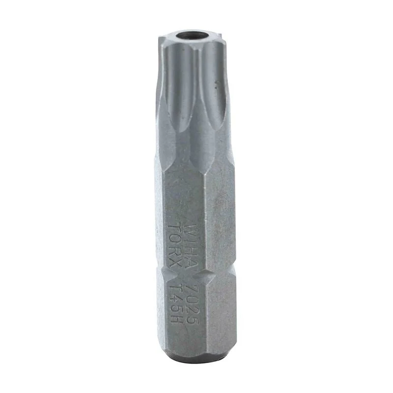 Wiha Security Torx Insert Bit 5/16 Dr T45s Pack of 10 Bits