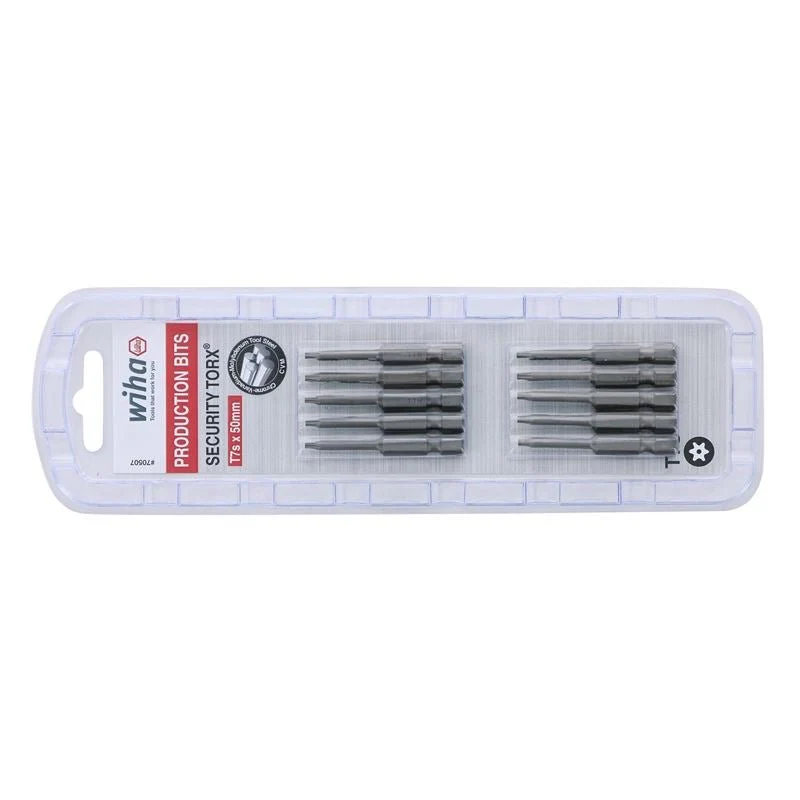 Wiha Security Torx Power Bit T7s Pack of 10 Bits