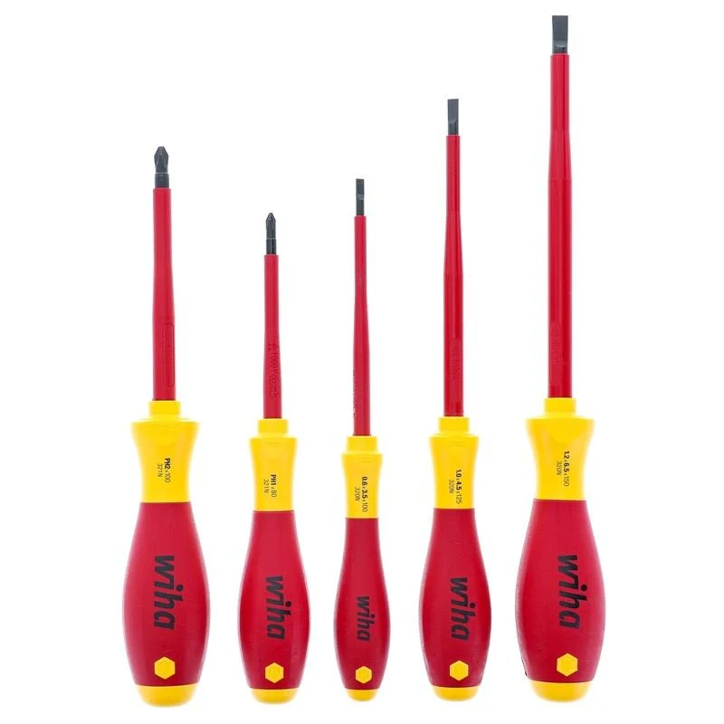 Wiha Slotted and Phillips Insulated Screwdriver Set 5-Piece - Image 2
