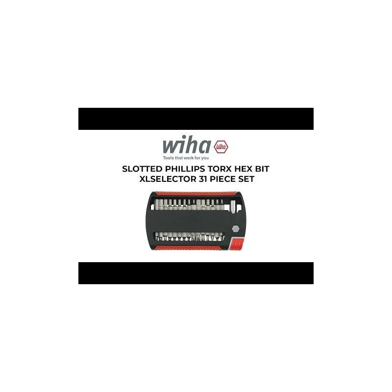 Wiha Slotted Phillips Torx Hex Bit XLSelector 31 Piece Set - Image 2