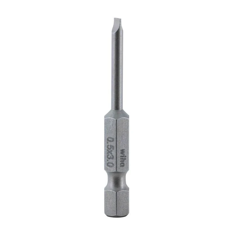 Wiha Slotted Power Bit 3.0 x 50mm Pack of 10 Bits - Image 2