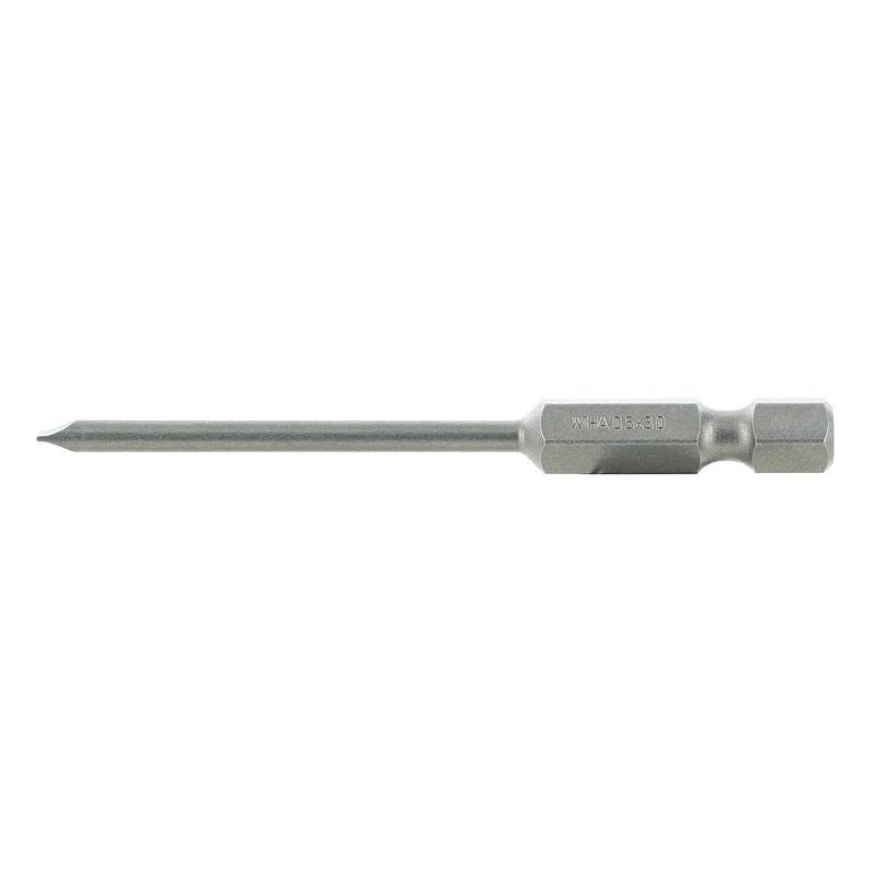 Wiha Slotted Power Bit 3.0 x 70mm Pack of 10 Bits