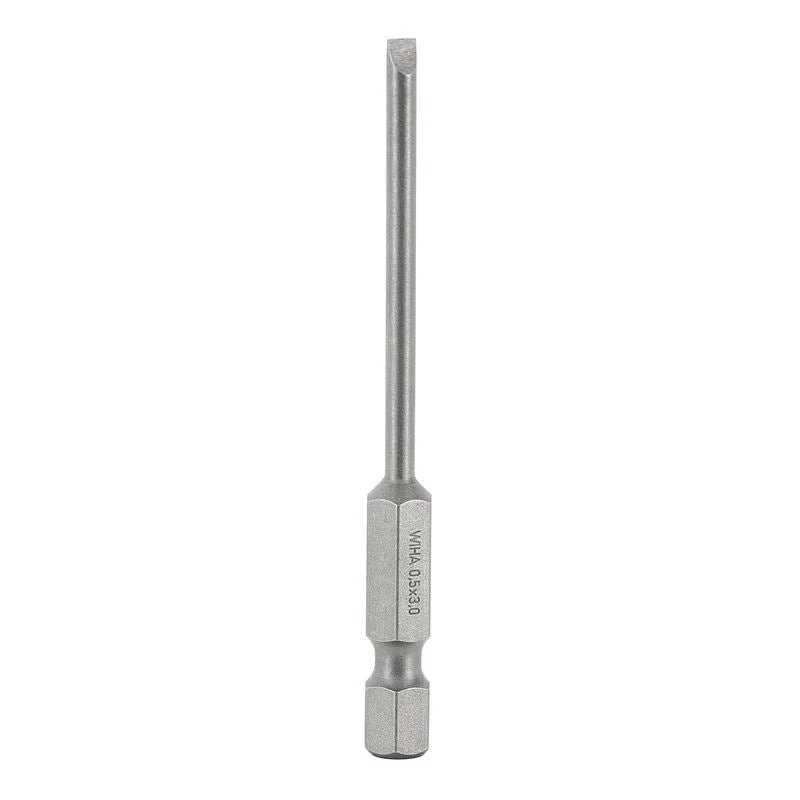 Wiha Slotted Power Bit 3.0 x 70mm Pack of 10 Bits - Image 3