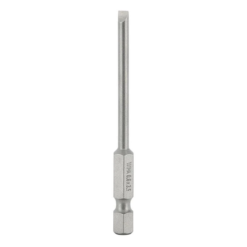 Wiha Slotted Power Bit 3.5 x 70mm Pack of 10 Bits - Image 3