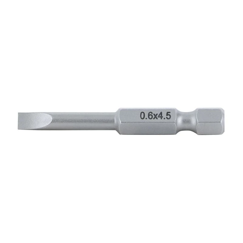 Wiha Slotted Power Bit 4.5 x 50mm Pack of 10 Bits