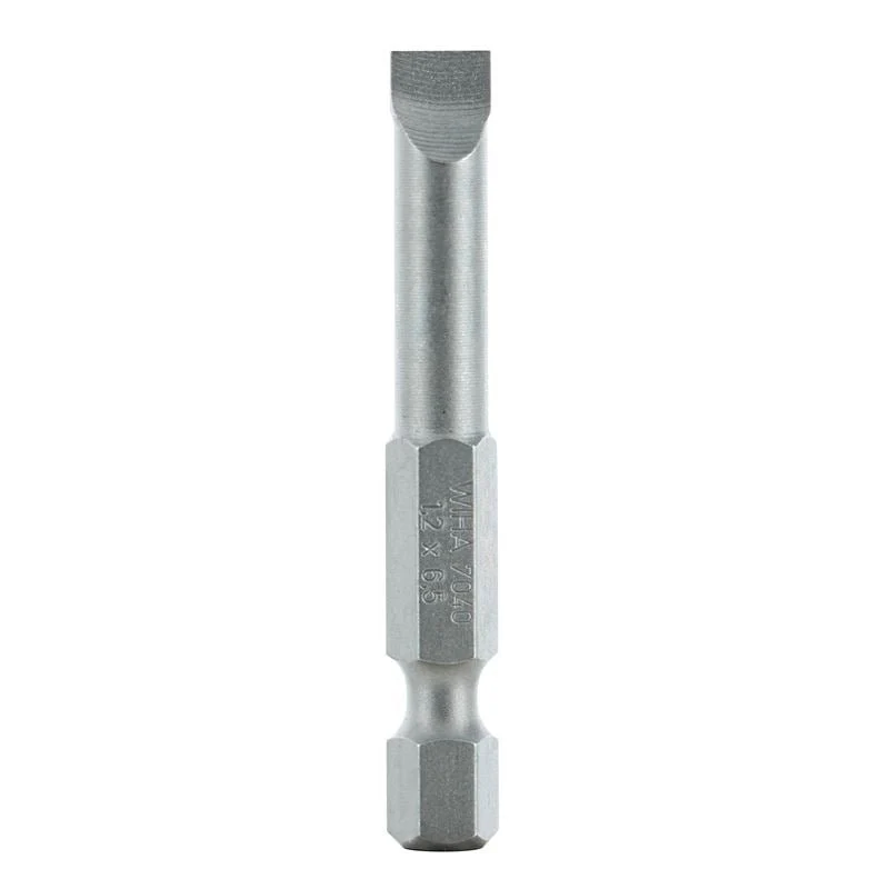 Wiha Slotted Power Bit 6.5 x 50mm Pack of 10 Bits - Image 3