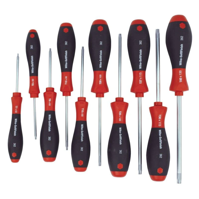Wiha SoftFinish Security Torx 10 Piece Set T7s-T40s