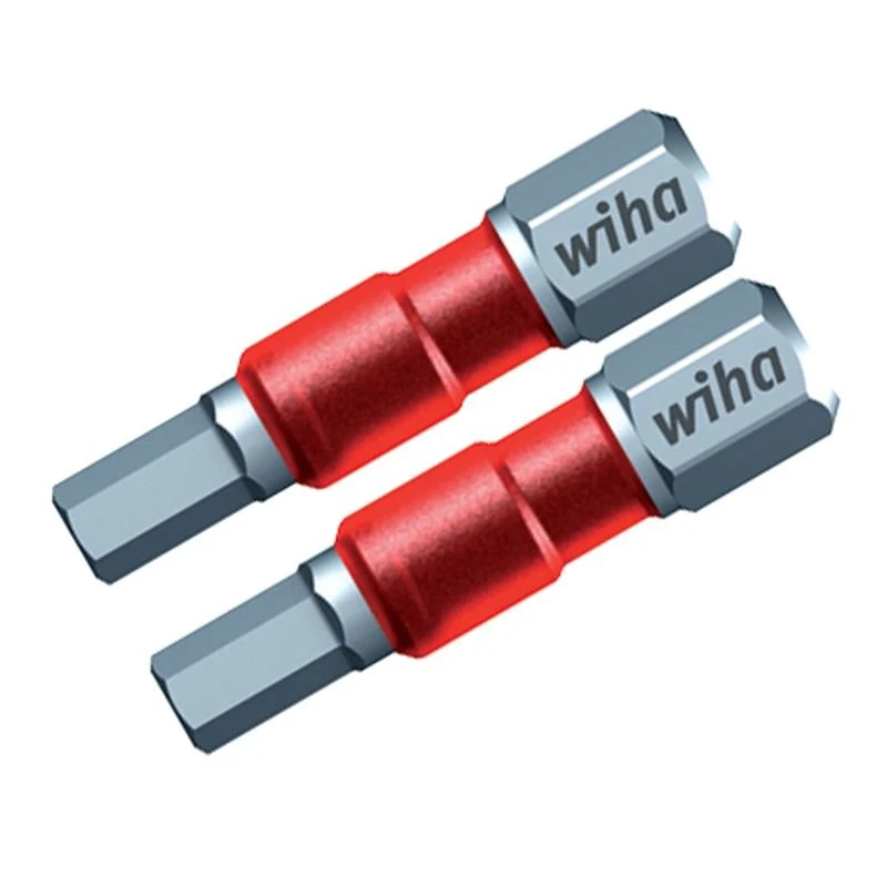 Wiha Terminator Impact Insert Bit Hex 3/16in Pack of 2 Bits