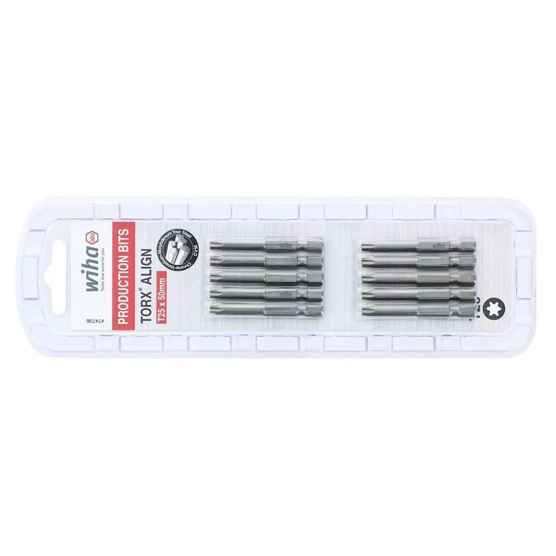 Wiha Torx Align Power Bit T25 x 50mm Pack of 10 Bits
