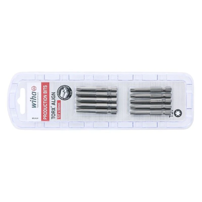 Wiha Torx Align Power Bit T27 x 50mm Pack of 10 Bits