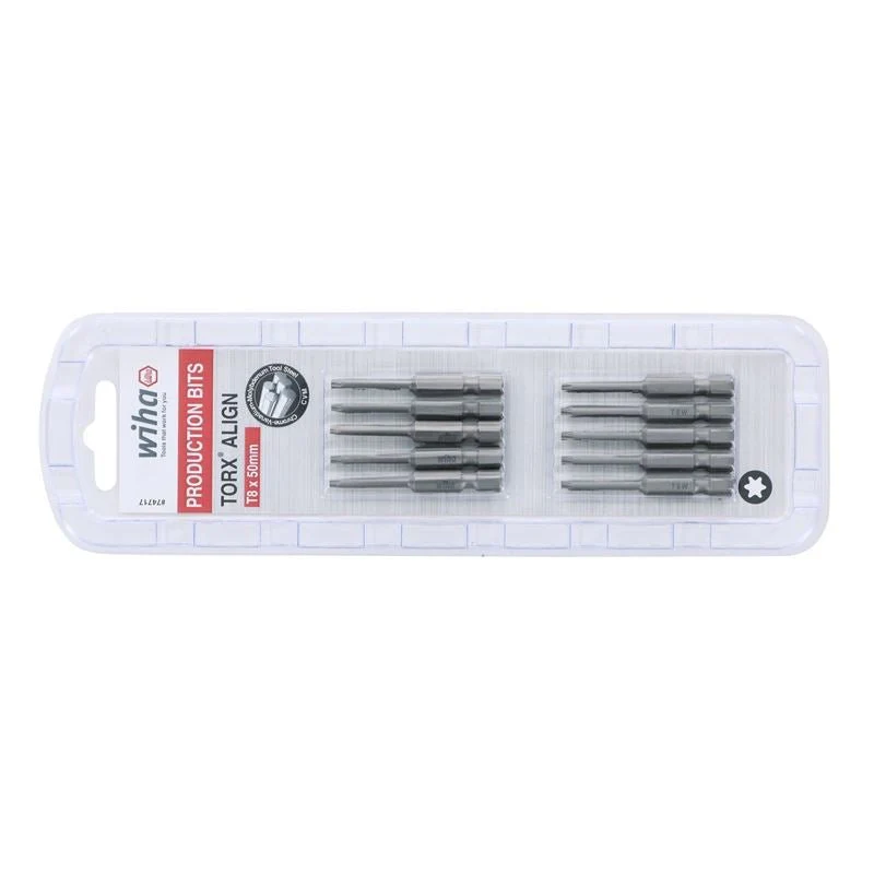 Wiha Torx Align Power Bit T8 x 50mm Pack of 10 Bits