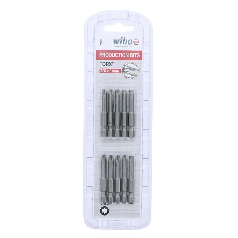 Wiha Torx Power Bit T25 x 50mm Pack of 10 Bits - Image 4