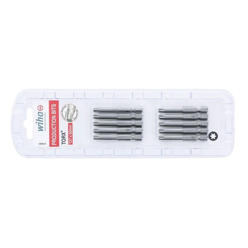 Wiha Torx Power Bit T27 x 50mm Pack of 10 Bits